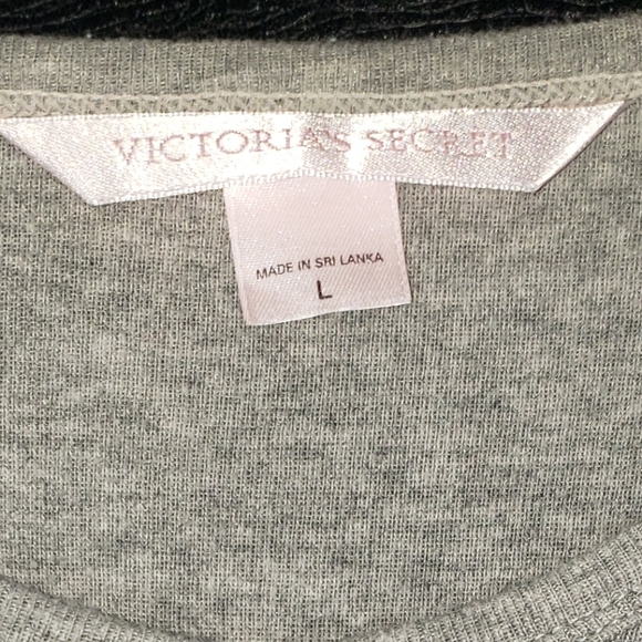 Victoria's Secret Gray Pj Long Shirt - Picture 3 of 4